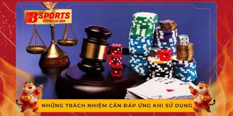 Những trách nhiệm cần đáp ứng khi sử dụng